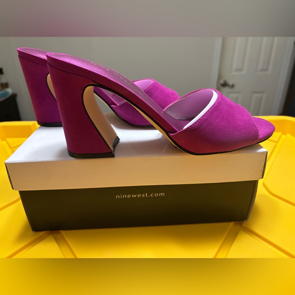 Nine West Women's Pink Heeled Sandals